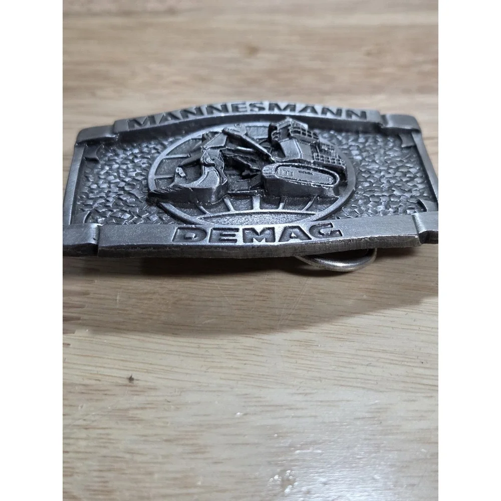 Vintage Mannesmann Demag Mining Excavator Belt Buckle Bergamot USA 940921